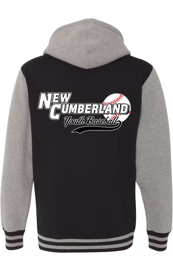 Unisex Varsity Jacket Front Pocket Logo and Full Back Logo - Image 5