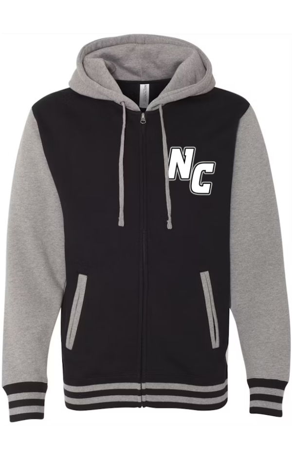 Unisex Varsity Jacket Front Pocket Logo and Full Back Logo - Image 4