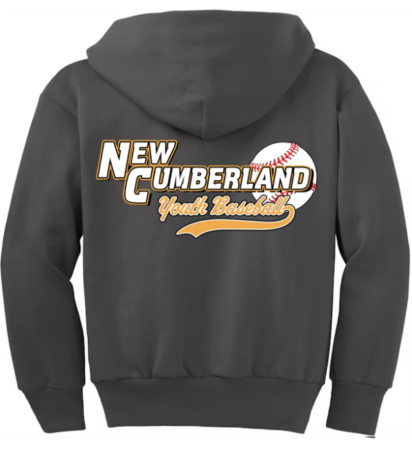 Charcoal Zip Up Hoodie Youth - Image 2