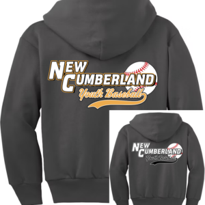 Charcoal Youth Zip Up Hoodie
