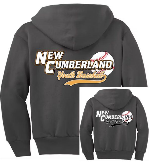 Charcoal Youth Zip Up Hoodie