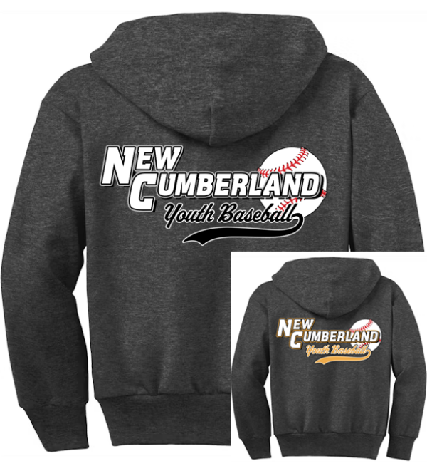 Heather Gray Zip Up Hoodie Youth
