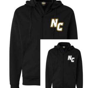 Unisex Hi-Tech Zip Up Hoodie with Front Pocket Logo & Back Logo