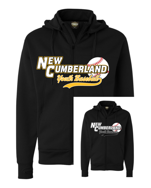 hi-tech zip up hoodie with front logo