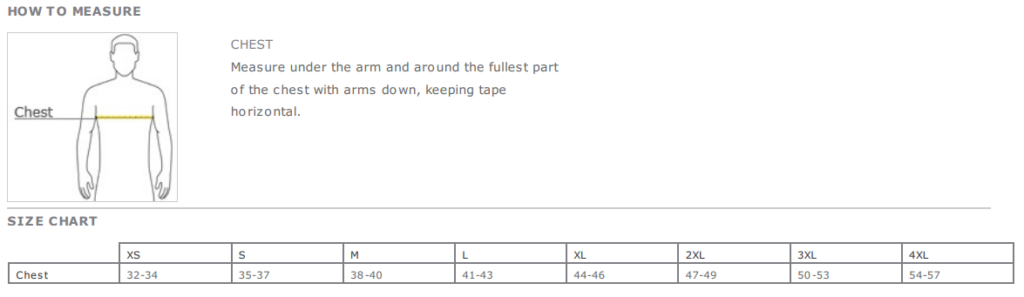80th Anniversary Men's Crew Shirt Specs