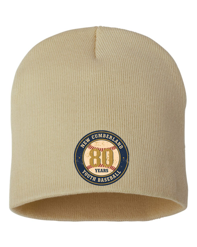80th Anniversary 8" knit beanie